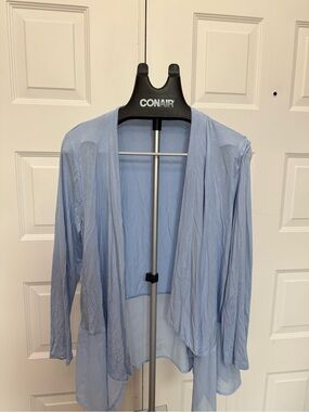 august silk Pale Blue Lightweight Top